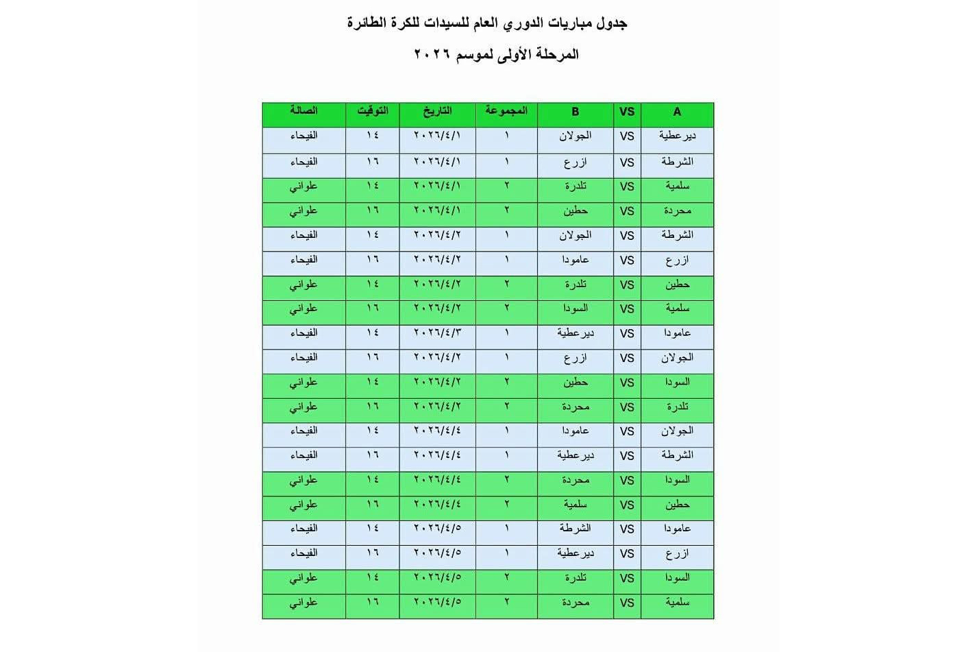 10 أندية تتنافس في المرحلة الأولى لدوري الكرة الطائرة للسيدات مطلع الشهر القادم