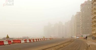 عاصفة ترابية شديدة تضرب الإسكندرية وتدهور الرؤية الأفقية