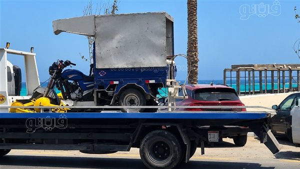حظر سير التوك توك والتروسيكل بكورنيش وشارع الإسكندرية بمطروح حتى نهاية سبتمبر