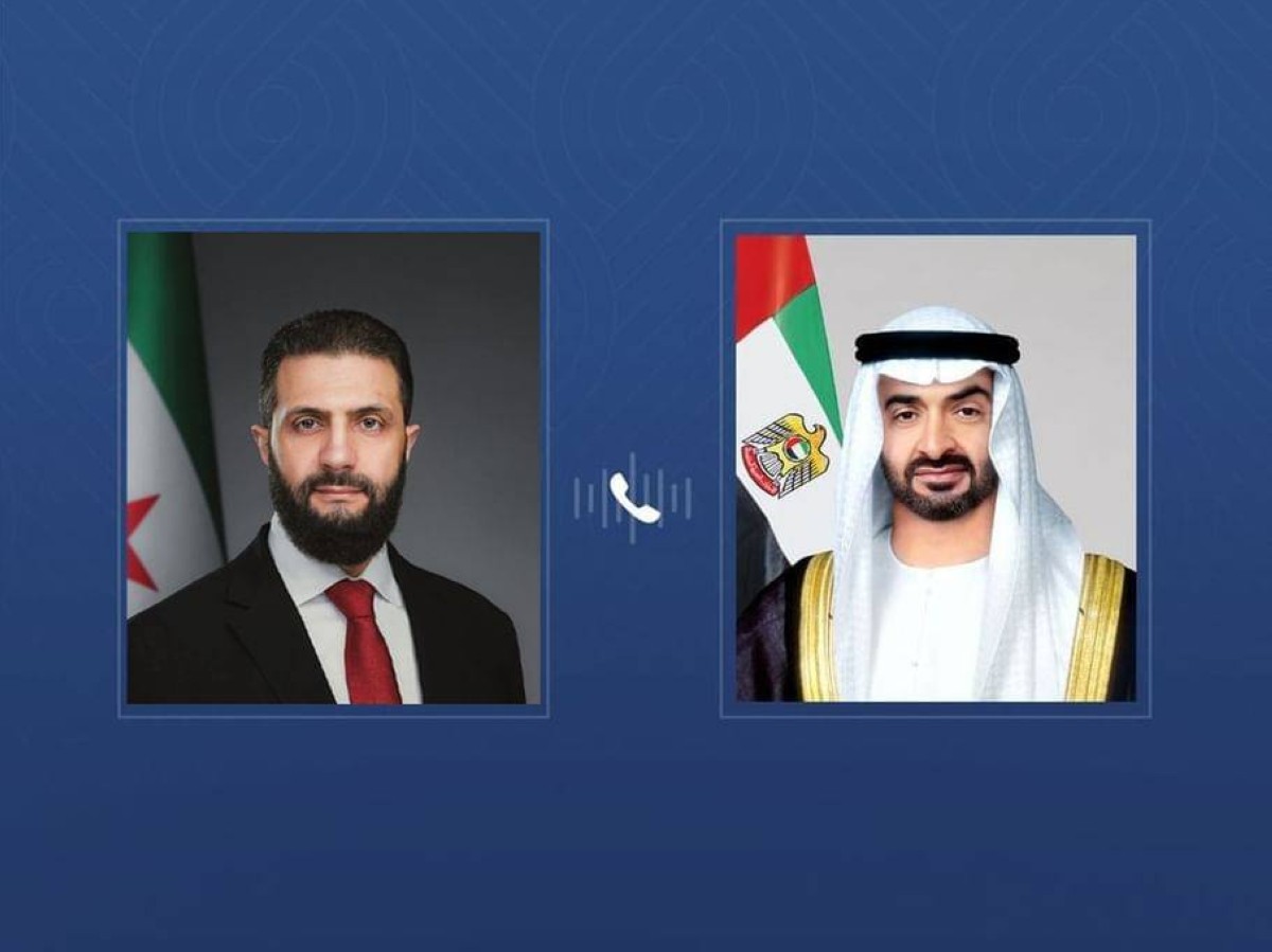 رئيس الدولة والرئيس السوري يبحثان هاتفياً علاقات التعاون بين البلدين والتطورات في المنطقة » صحيفة نبض الإمارات