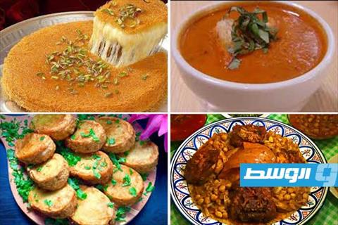 كسكسي وبطاطا مبطن وكنافة بالجبن على مائدة أول يوم رمضان