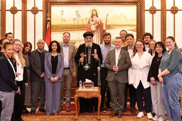 البابا تواضروس الثاني يستقبل وفدًا ألمانيًّا من الكلية الإنجيلية العليا في نورنبرج بألمانيا