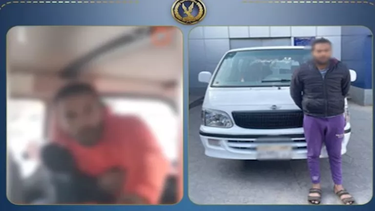 فيديو يكشف تعدي ميكروباص على راكب