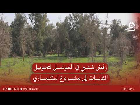 رفض شعبي في الموصل لتحويل الغابات إلى مشروع استثماري #قناة_الفلوجة #أخبار