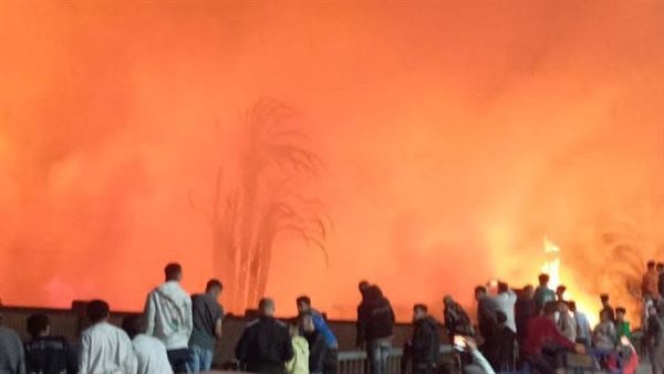حريق المنيب، الحماية المدنية بالجيزة تدفع بـ5 سيارات إطفاء للسيطرة (صورة)