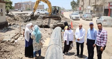 رئيس شركة مياه الدقهلية يتابع اقتراب تشغيل خط طرد العبور بالمنصورة