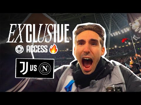 JUVENTUS-NAPOLI from Pitchside | The Match Seen from an Exclusive Angle 🎥⚽