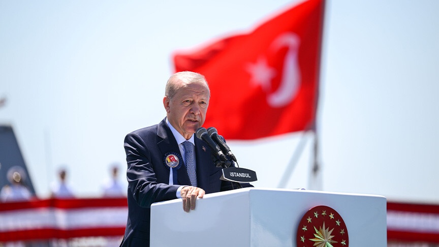 أردوغان: لأول مرة نصدر سفينة حربية إلى دولة في الناتو والاتحاد الأوروبي