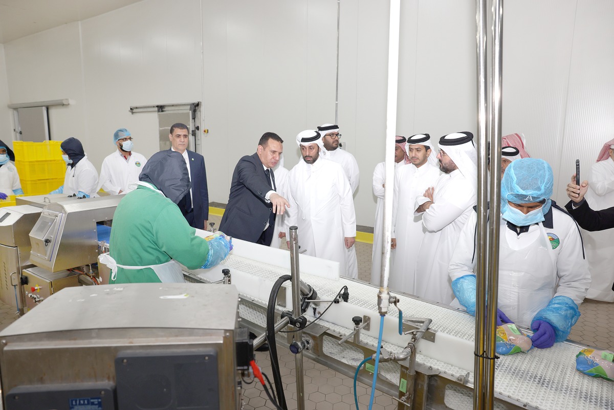 ‫ وزير البلدية يقوم بجولة تفقدية على مشاريع إنتاج الدواجن والألبان في «مزرعتي»