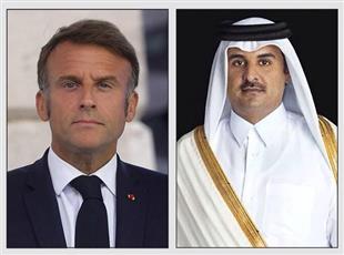 أمير قطر والرئيس الفرنسي يدعوان إلى وقف التصعيد بشكل فوري