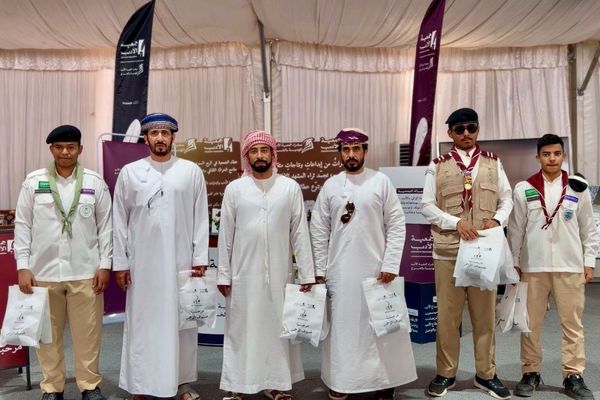 ترحيب بضيوفِ الرحمن في الخرج من خلال سفارة جمعية الأدب المهنية