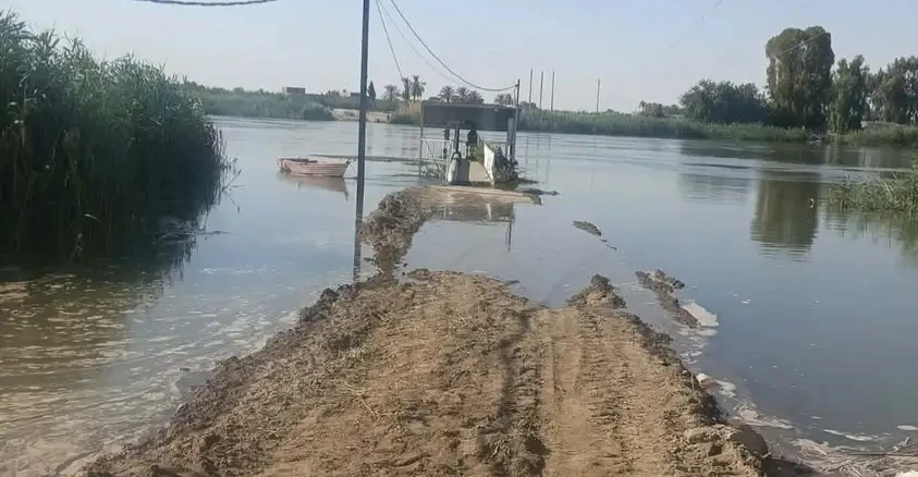 الفرات يرفع مناسيبه في الأنبار.. مخاوف على محطات المياه وتحرك عاجل في القائم.