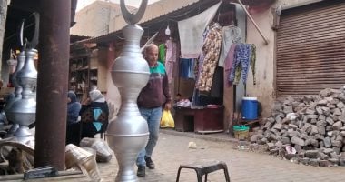 سوق النحاس والألومنيوم ورش عمرها أكثر من 150 عاما بمحيط السيد البدوى بطنطا