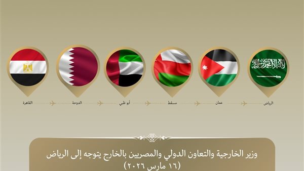 وزير الخارجية يتوجه إلى الرياض في المحطة الخامسة والأخيرة من جولته العربية