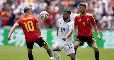 خروج محمد صلاح وزيكو ودخول حمزة عبد الكريم وزيزو أمام بلجيكا فى الدقيقة 77