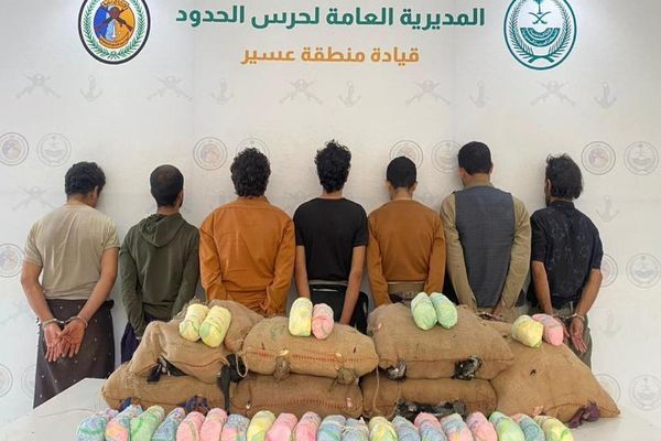 القبض على (7) يمنيين في عسير لتهريبهم (140) كجم "قات"