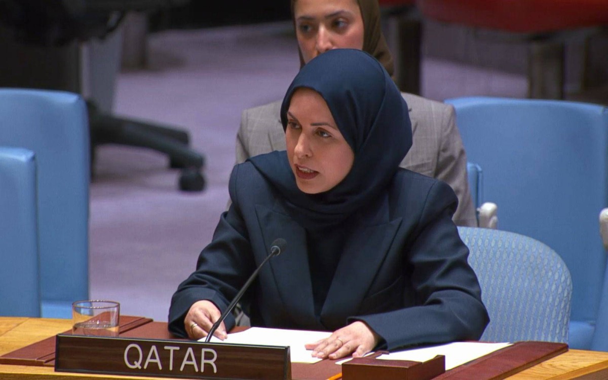 ‫ دولة قطر تؤكد أهمية تعزيز مشاركة المرأة في جهود السلام والأمن