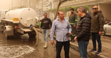 محافظ الجيزة يتفقد جهود شفط مياه الأمطار