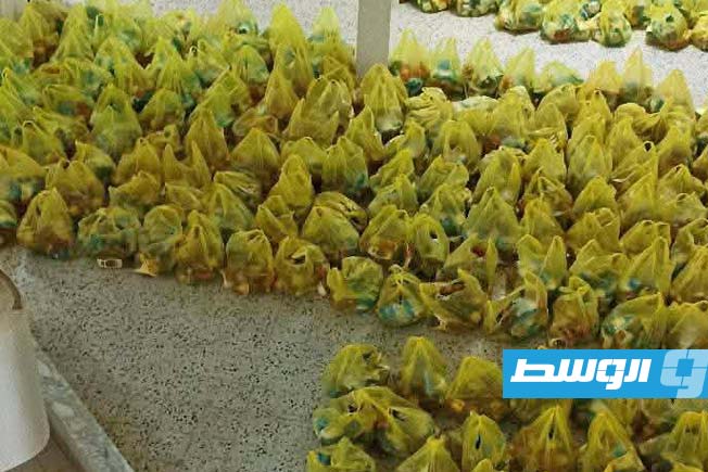 صندوق الزكاة يوزِّع أكثر من 500 سلة رمضانية في سرت