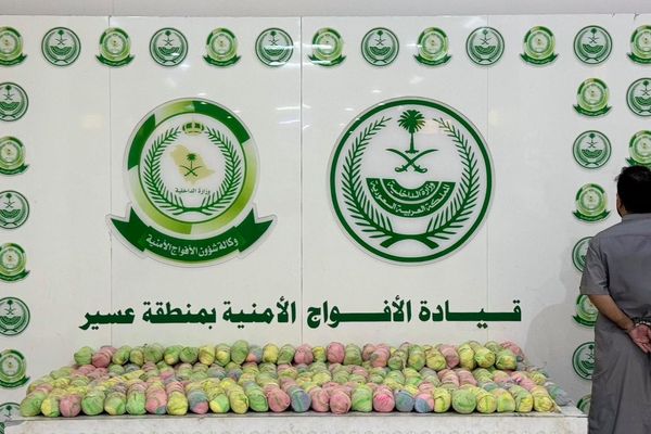 الأفواج الأمنية بمنطقة عسير تقبض على شخص لترويجه (36) كيلو جرامًا من نبات القات المخدر