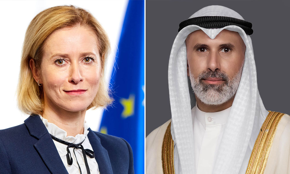 وزير الخارجية يتلقى اتصالا من نائب رئيس المفوضية الأوروبية شهد إدانة العدوان الإيراني على الكويت ودول المنطقة