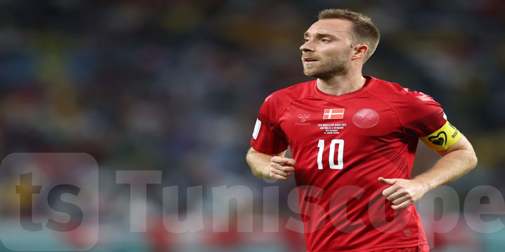 اللاعب الدنماركي إريكسن يتعرّض لنوبة قلبية خلال مباراة الدنمارك وأوكرانيا الودية