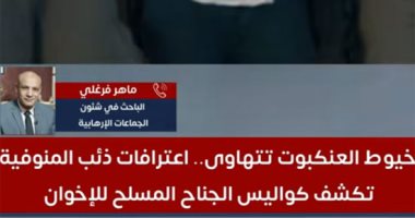خبير في شئون الجماعة الإرهابية: القبض علي علي عبد الونيس ضربة للتنظيم