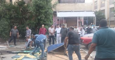إزالة شوادر وعشش الفريزة خلال حملة مكبرة بحى العجوزة