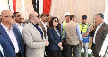 وزيرة الإسكان ومحافظ الفيوم يتفقدان محطة معالجة صرف صحي أبو شنب بمركز أبشواي