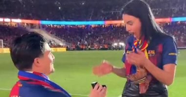 عرض زواج داخل ملعب برشلونة على هامش الكلاسيكو واحتفالات الليجا