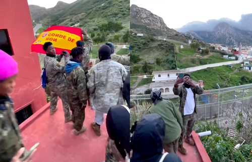 قلق بإسبانيا بسبب ظهور مهاجرين من دول جنوب الصحراء بملابس عسكرية قرب سياج سبتة