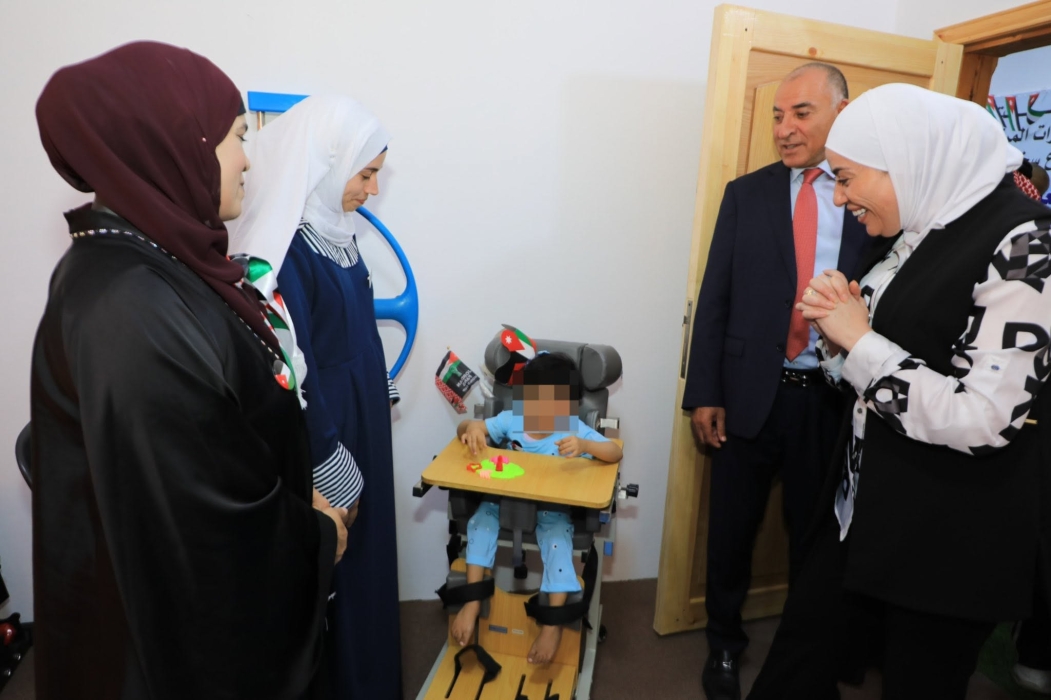 وزيرة التنمية الاجتماعية تفتتح وحدة التدخل المبكر البادية الشمالية الغربية