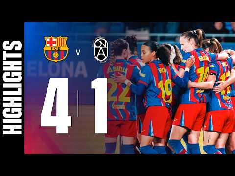 HIGHLIGHTS | FC BARCELONA 4 vs 1 BADALONA 🔵🔴