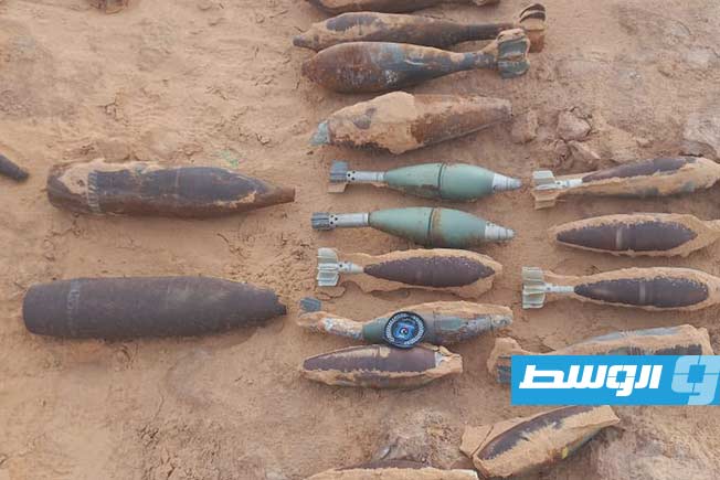 انتشال قذائف وصواريخ مضادة للطائرات والدبابات في سبها