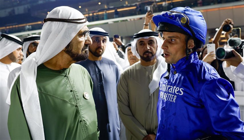 محمد بن راشد يشهد جانباً من سباق الإمارات سوبر ساترداي في "ميدان"