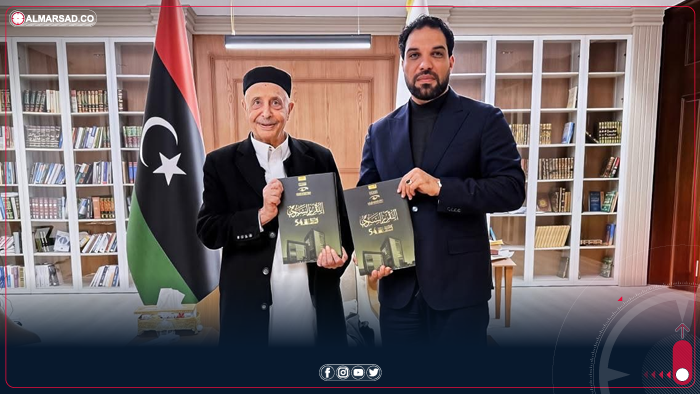 لقاء بين المستشار صالح وقادربوه لمراجعة تقارير الرقابة الإدارية