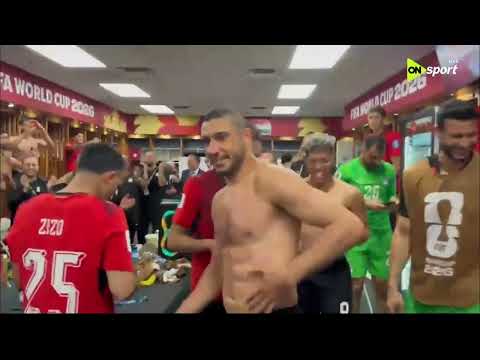 ستوديو الماتش - رقص لاعبي منتخب مصر داخل غرف الملابس بعد القوز على نيوزيلندا في كأس العالم