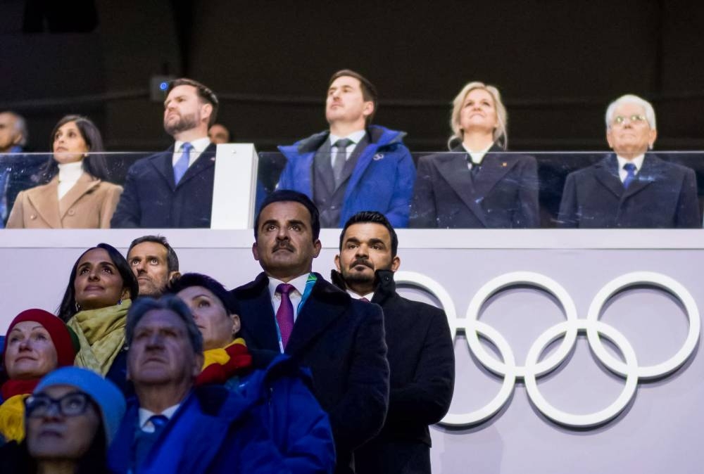 صاحب السمو يحضر افتتاح دورة الألعاب الأولمبية الشتوية 2026