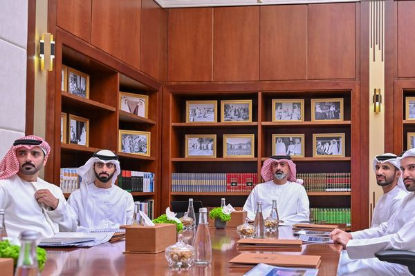 عمار بن حميد يستقبل وفد مجلس الإمارات للتنمية المتوازنة