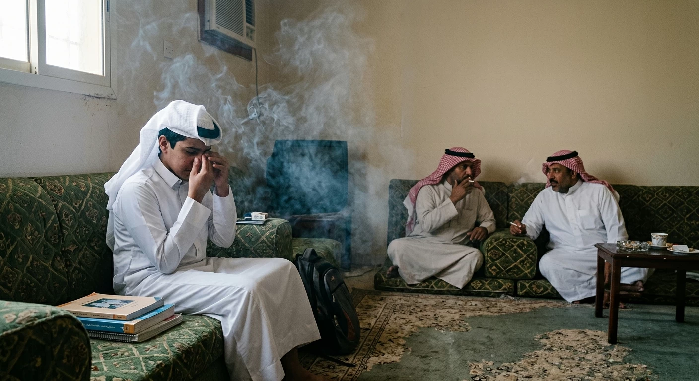 18.3 % من المراهقين في السعودية يتعرضون للدخان في منازلهم