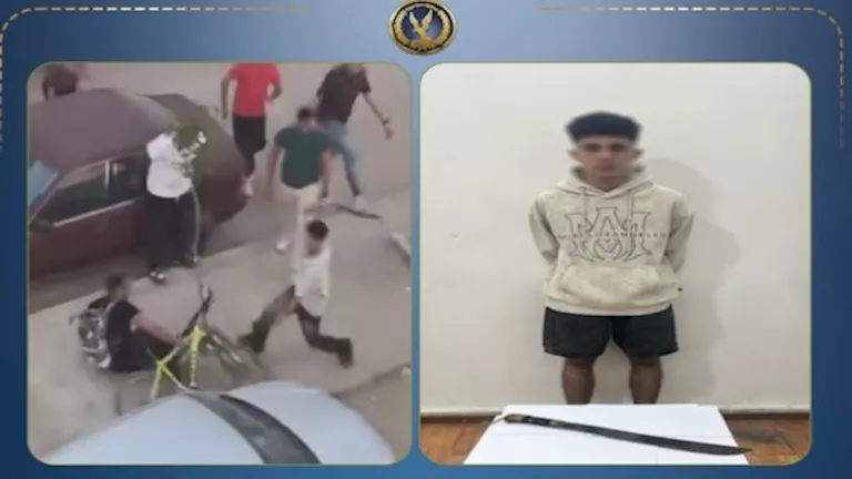 ضبط طالب اعتدى بسلاح أبيض على عامل توصيل بالإسماعيلية