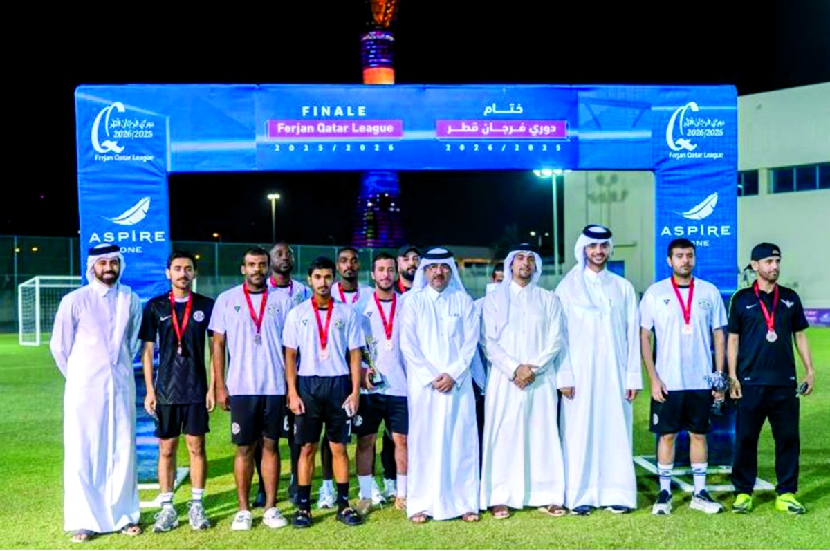 ‫ المايدة بطلاً لدوري فرجان قطر