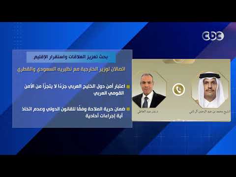بحث تعزيز العلاقات واستقرار الإقليم.. اتصالان لوزير الخارجية مع نظيريه السعودي والقطري