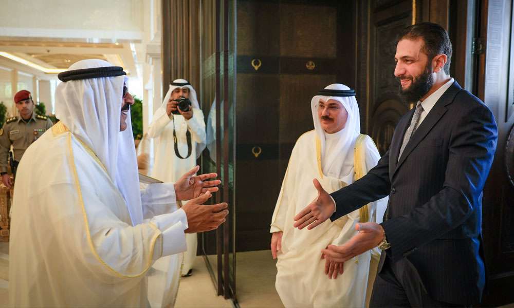 سمو أمير البلاد يتلقى اتصالا هاتفيا من الرئيس السوري
