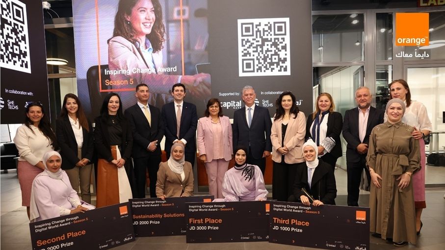 أورنج الأردن تعلن أسماء الرياديات الفائزات في جائزة "ملهمة التغيير"