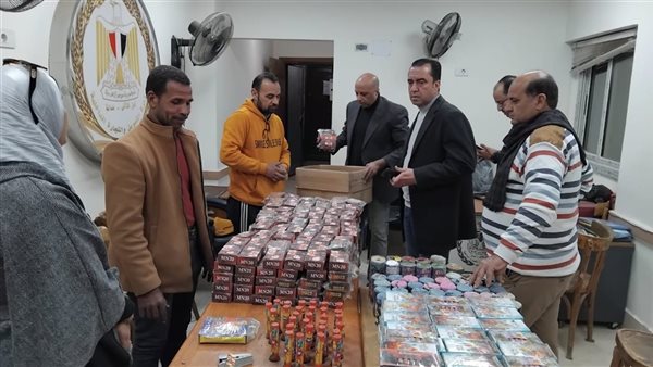 ضبط 11 ألف عبوة ألعاب نارية محظور تداولها بالمنوفية