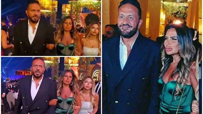 خالد سرحان وزوجته يتألقان في حفل زفاف ابنة شقيق عماد زيادة