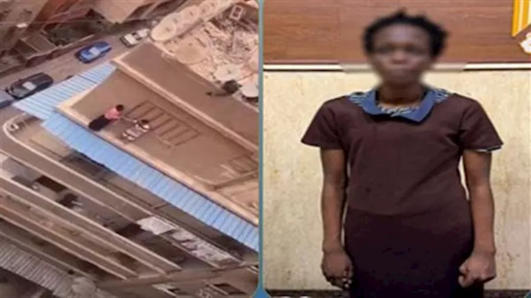 كادت أن تنهي حياتها.. عامل ينقذ أجنبية من القفز من أعلى عقار بعين شمس