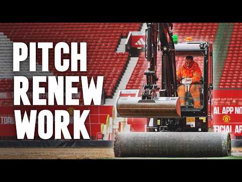 Old Trafford Pitch Upgrades 👀🏟️