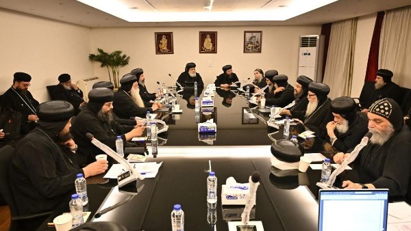 البدء في انعقاد لجان المجمع المقدس بالكاتدرائية المرقسية بالعباسية